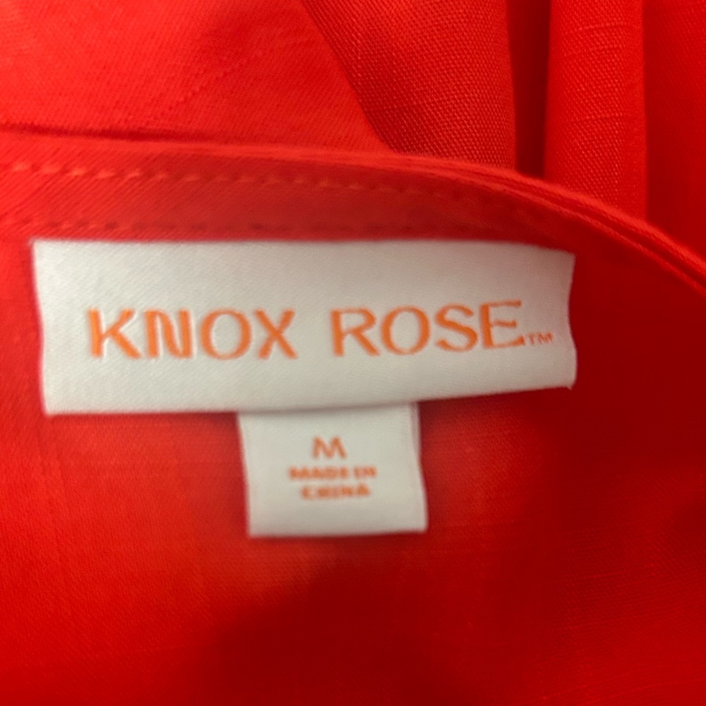 Knox Rose wrap tiered midi dress size medium - Picture 8 of 12